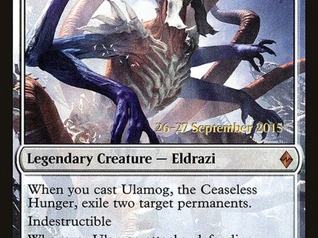 Ulamog, the Ceaseless Hunger [Battle for Zendikar Prerelease Promos] Online Sale