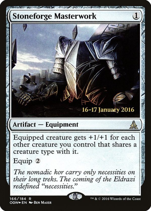 Stoneforge Masterwork [Oath of the Gatewatch Prerelease Promos] Supply