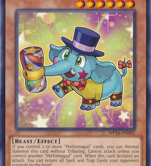 Performapal Elephammer [MP16-EN002] Rare Fashion