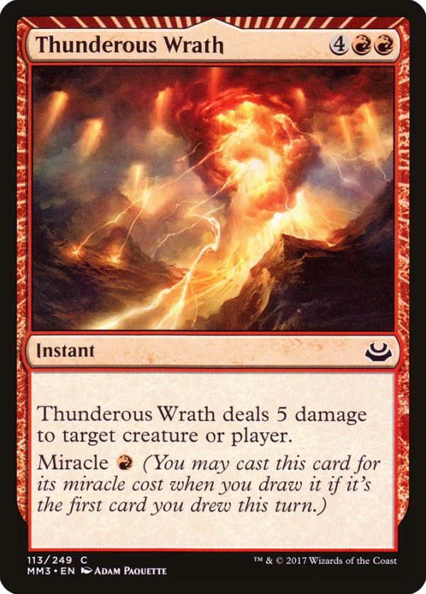 Thunderous Wrath [Modern Masters 2017] For Discount