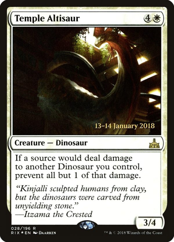 Temple Altisaur [Rivals of Ixalan Prerelease Promos] Online now