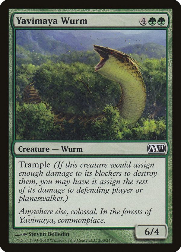 Yavimaya Wurm [Magic 2011] Online Sale