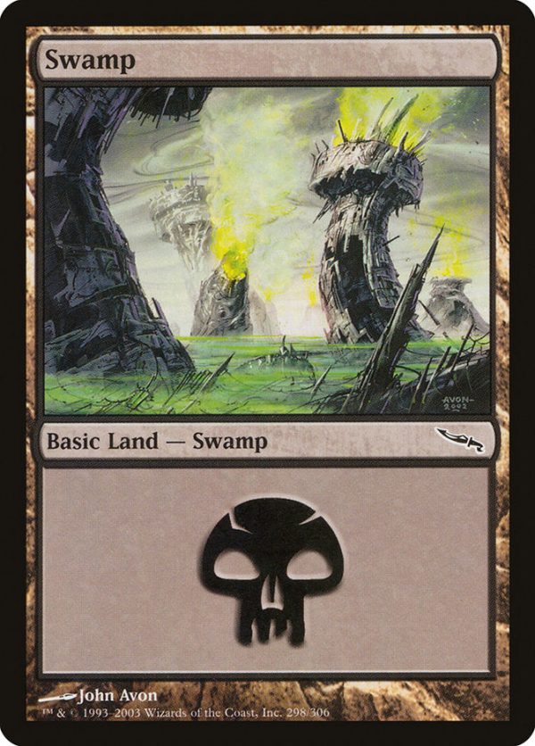 Swamp (298) [Mirrodin] on Sale