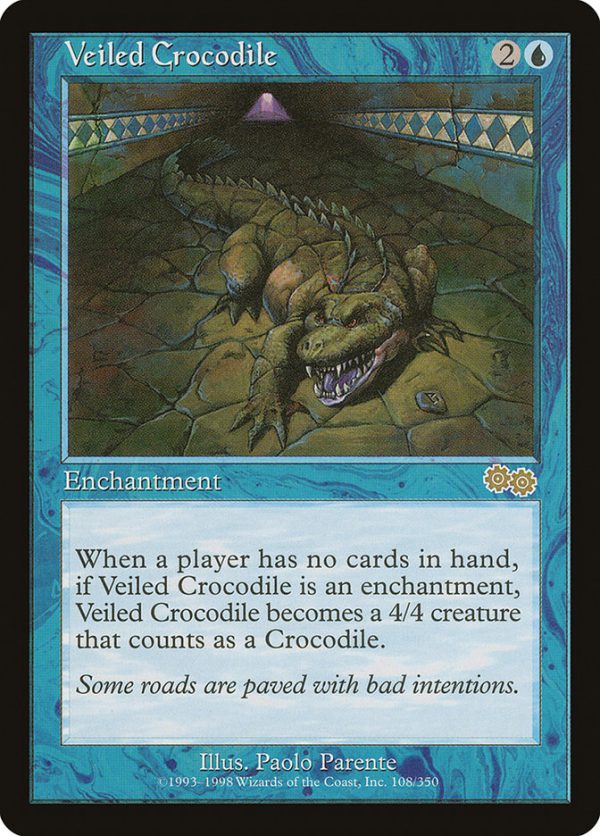 Veiled Crocodile [Urza s Saga] For Discount