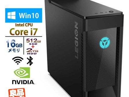 デスクトップ Lenovo ゲーミングパソコン Legion T550i Core i7-10700 メモリ16GB SSD512GB+HDD2TB 無線LAN RTX2060 Win10 メーカー再生品 Online now