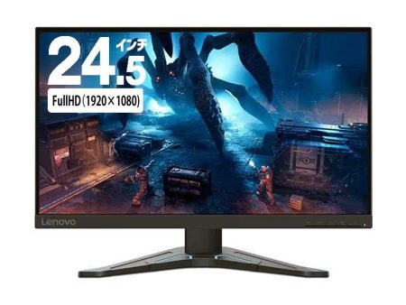 ゲーミング パソコン モニター Lenovo 24.5型 G25-20 66D6GAC2JP フルHD リフレッシュレート 165Hz FreeSync Premium 対応 リファビッシュ For Discount