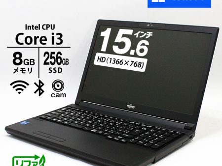 ノートパソコン 富士通 15.6型 LIFEBOOK A5513 N FMVA0D00A Core i3-1215U メモリ8GB SSD256GB 無線LAN Webカメラ テンキー 11Pro リファビッシュ PC For Cheap