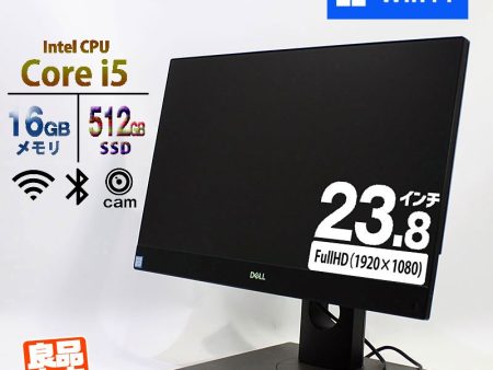 デスクトップPC DELL 23.8型 Optiplex 7460 AIO Core i5-8500 メモリ16GB SSD512GB DVD 無線LAN Webカメラ Win11 良品中古 一体型 パソコン Fashion