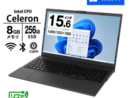 ノートパソコン 富士通 15.6型 フルHD LIFEBOOK WA1 H3 FMVWH3A112 Celeron 7305 メモリ8GB SSD256GB 無線LAN テンキー 11Home Office無し リファビッシュ Online