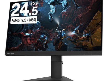 ゲーミング  パソコン モニター Lenovo 24.5型 G25-10 65FEGAC2JP フルHD 応答速度 リフレッシュレート 144Hz FreeSync対応 リファビッシュ Online Sale